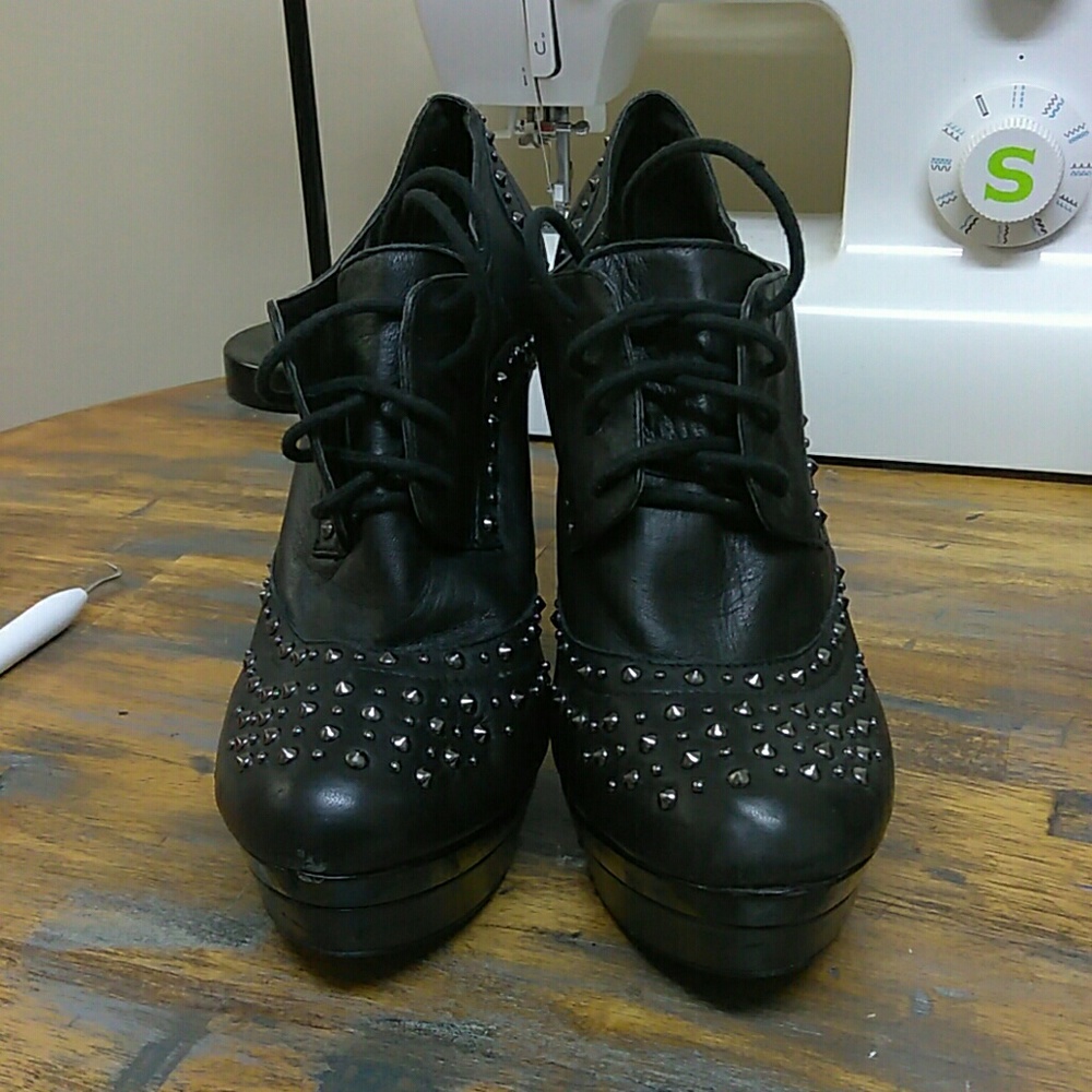 Gianni Bini Studded Platform Heels